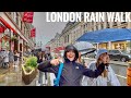 London West End Heavy Rain Showers Central London Rain Walk October 2021 4K HDR