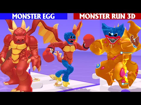 MONSTER EGG VS MONSTER RUN 3D Game All Level New Update - Review Game IOS Android