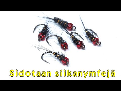 Sidotaan yksinkertainen siikanymfi. Fly tying a small nymph for whitefish.