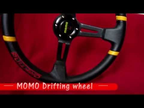 MOMO Drifting sport steering wheel black - red !