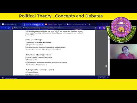 POLITICAL THEORY: CONCEPT AND DEBATES By - MONIKA