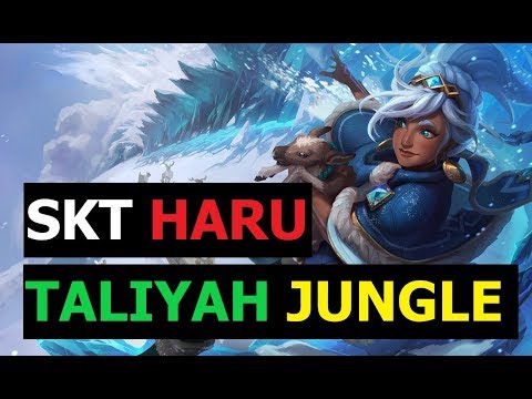 SKT T1 Haru Play Taliyah Jungle Patch 9.7 S9 Ranked Korean Pro Replays