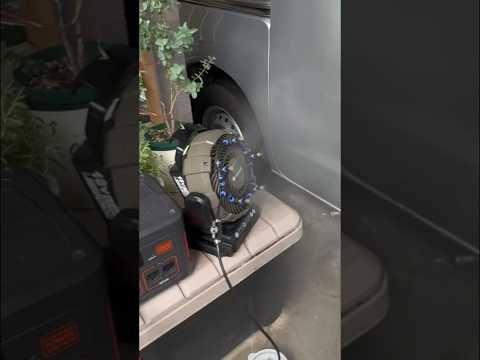 電源ポンプのミストシャワーは勢いが凄い！
