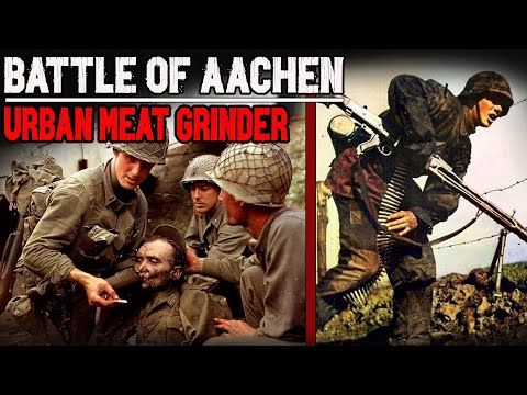 Die Schlacht um Aachen 1944: Seltene Aufnahmen brutaler Straßenkämpfe | Dokumentation über den Zw...