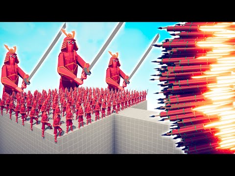 100x SAMURAI + 3x GIANT vs EVERY GOD - TABS | Totally Accurate Battle Simulator 2025