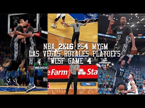 NBA 2K16 PS4 Las Vegas MYGM Playoffs WCSFG4 - CLEAN SWEEP OR NAH!?