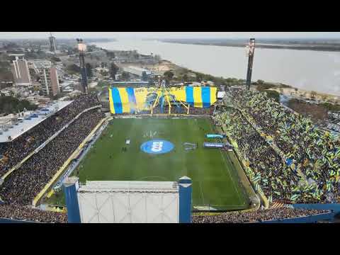 "Recibimiento Rosario Central - Carnaval Auriazul - Los Guerreros" Barra: Los Guerreros • Club: Rosario Central