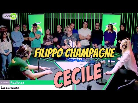 Cécile e Filippo Champagne: vendere le unghie e ballarsi la fresca - La Zanzara 20.3.2024
