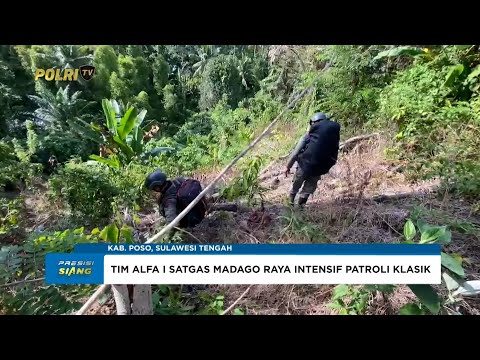 TIM ALFA I SATGAS MADAGO RAYA LAKUKAN PATROLI KLASIK DI PEGUNUNGAN TOLAI PURWOSARI