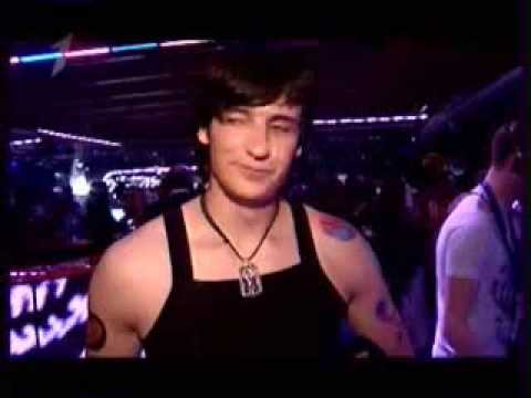Dmitry Koldun talks in "1st Channel" at the Eurodome Party.