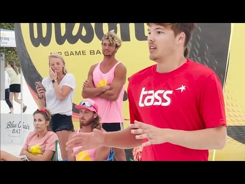 112021 Niko Gleed Harry Jones v Logan Webber John Michael Plummer #beachvolleyball