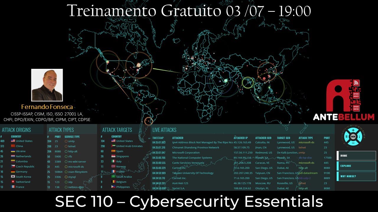 Curso Gratuito: SEC 110 - Cybersecurity Essentials