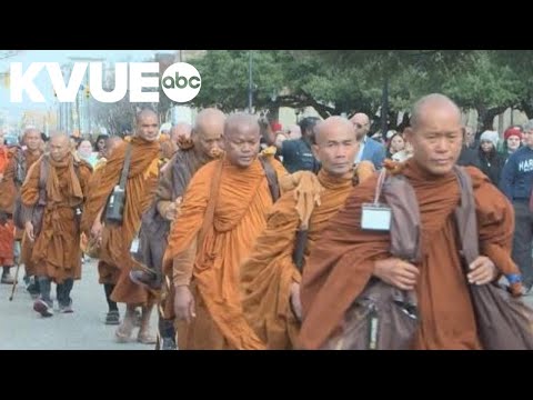 Buddhist monks reach Alabama in 2,300-mile Walk for Peace from Texas