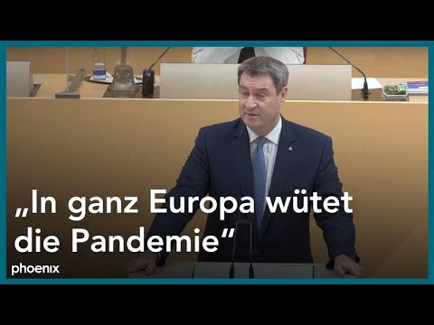 Regierungserklärung von Bayerns Ministerpräsident Markus Söder (CSU)