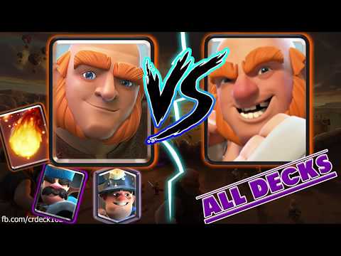 Giant Miner Hunter vs Giant Deck 💀💀💀 Clash Royale