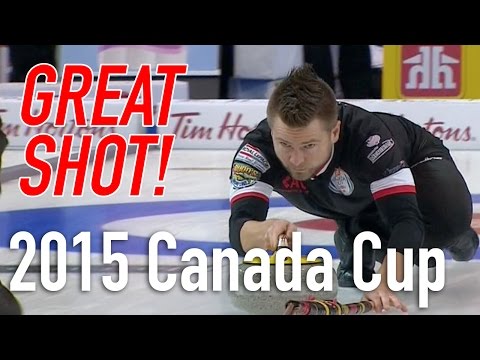 Mike McEwen -  Flat double for 3 - 2015 Home Hardware Canada Cup of Curling