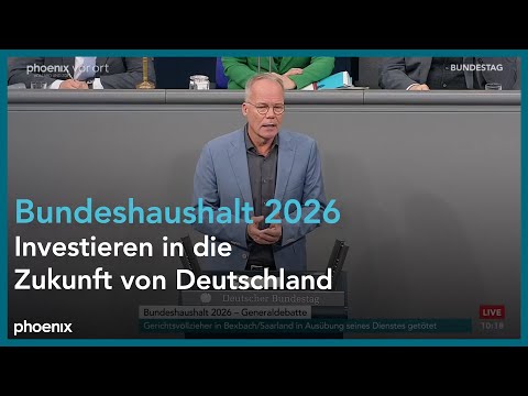 Matthias Miersch zum Bundeshaushalt 2026 am 26.11.25
