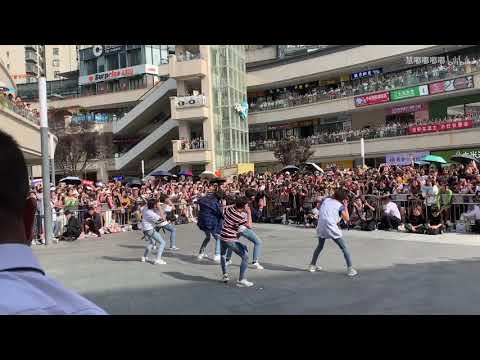 BOY STORY  -  ENOUGH   - BACKVIEW FANCAM (BUSKING PERFORMANCE AT CHENGDU)