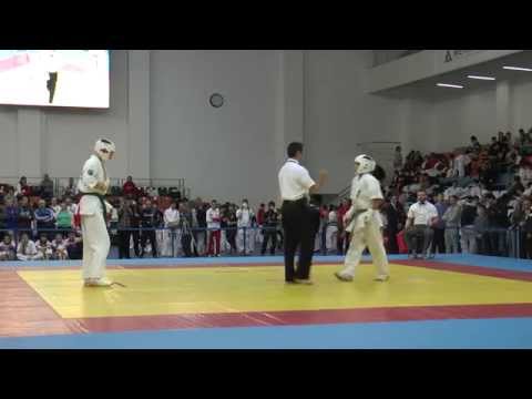 KWU-2014. Final - Zhanibekov Temirlan vs. Chesnokov Denis (Boys 14-15 years -60 kg)
