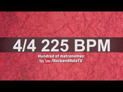 🔴 225 BPM Kick and Hi Hat Metronome