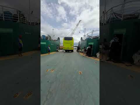 Ceres bus rolling off at Santa Fe,  Cebu