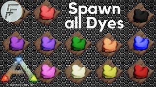 How to Spawn Every Color of Dye - ARK: Survival Evolved