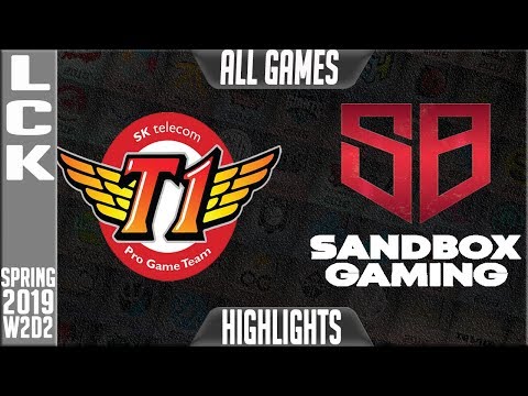 SKT vs SB Highlights ALL GAMES | LCK Spring 2019 Week 2 Day 2 | SK Telecom T1 vs Sandbox Gaming