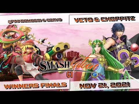 @pinkbombo91 & Corvo (R) vs. veto & choppitz (Y) - Winners Finals - Smashkatoon 61
