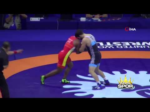 Dünya Güreş Şampiyonası'nda Metehan Başar'dan altın madalya-2018