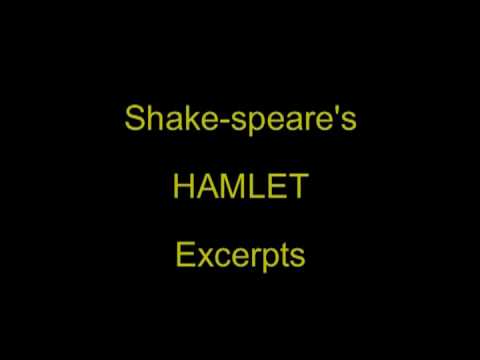 Shake-speare's Hamlet - Excerpts