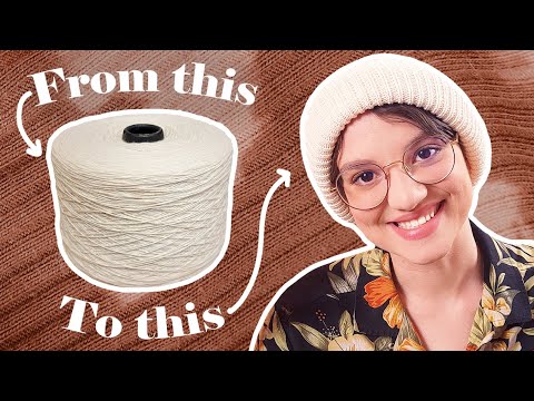 Maschinenstricken einer einfachen Mütze auf der Passap Duomatic 80