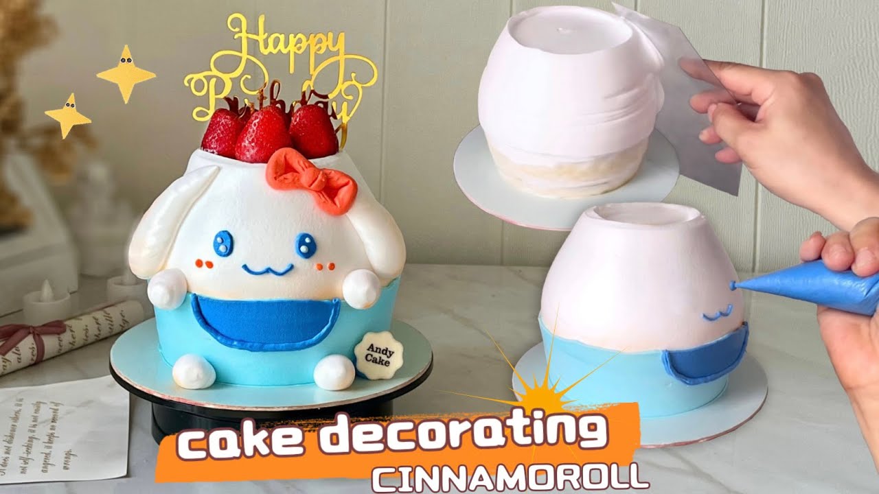 Cinnamoroll Cake Decorating Tutorial | 3D Cake | Cartoon Cake