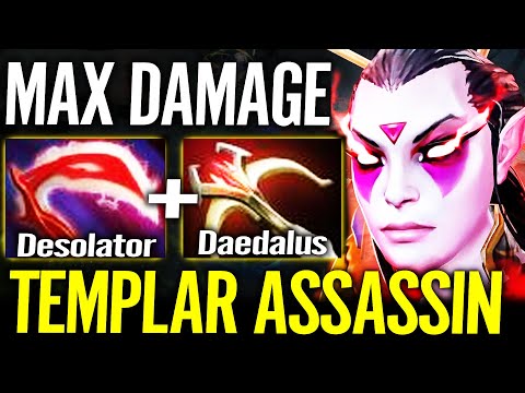 Templar Assassin Dominating Gameplay Full Physical Damage - Dota 2 Pro Gameplay