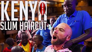 $1 HAIRCUT in KENYA'S LARGEST SLUM!! It Feels SO GOOD!
