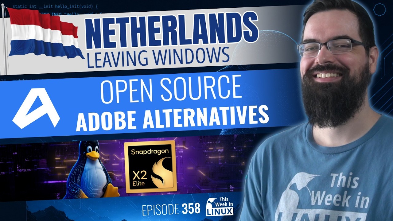 Netherlands Builds A Distro, Linux on Snapdragon ARM, AI Replaces Entire Adobe Creative Suite