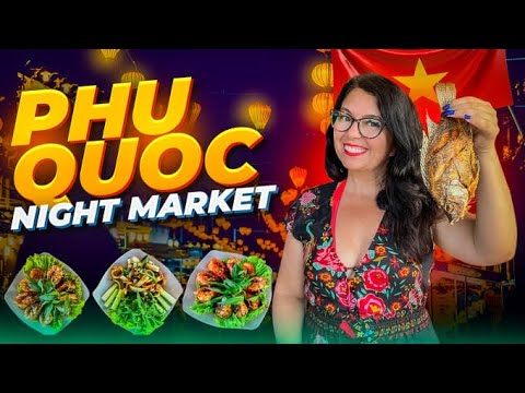 Experimentando frutos do mar vietnamitas no mercado noturno de Phu Quoc 🇻🇳 Vietnã