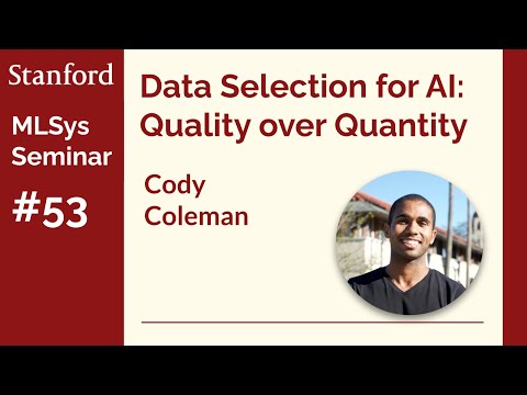 Data Selection for Data-Centric AI - Cody Coleman | Stanford MLSys #53