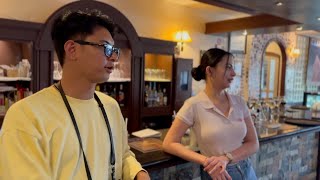 【魅惑の街クラーク】美女スタッフが勢揃いのレストランでフィリピントークが弾む。