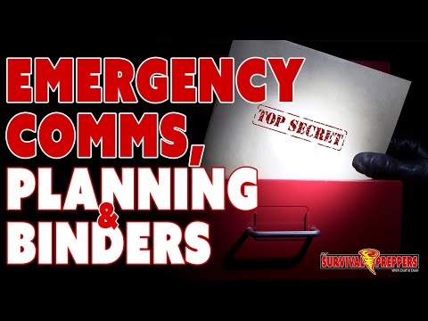 Family Planning, Emergency Communications & Binders