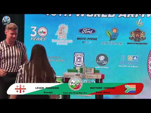 Pogosiani Levani vs Hawkins Matthew | Up to 65 kg | XLVI WORLD ARMWRESTLING CHAMPIONSHIP | 2025