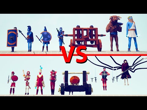 ANCIENT Team vs SPOOKY Team - Totally Accurate Battle Simulator TABS