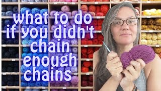 Crochet Hack 🧶How to Add Stitches to Your Project if You Didn't Chain Enough Chains
