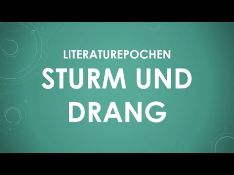 Die Literaturepoche Sturm und Drang einfach und kurz erklärt