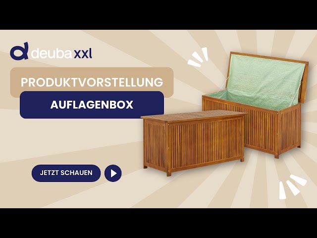 Video Teaser für CASARIA® Gartenbox Akazienholz 115x50x59cm mit Innenplane wetterfest 205L