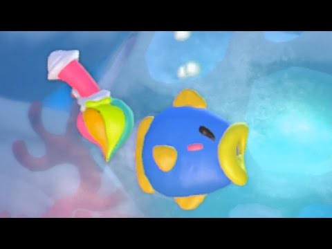 Kirby and the Rainbow Curse 100% Walkthrough Part 3 - World 3: Indigo Ocean (All Treasure Chests)