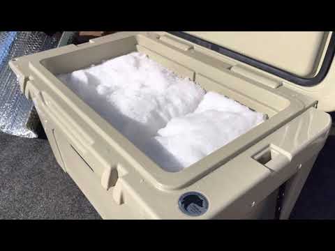Yeti Tundra 45 with Dry Ice Results