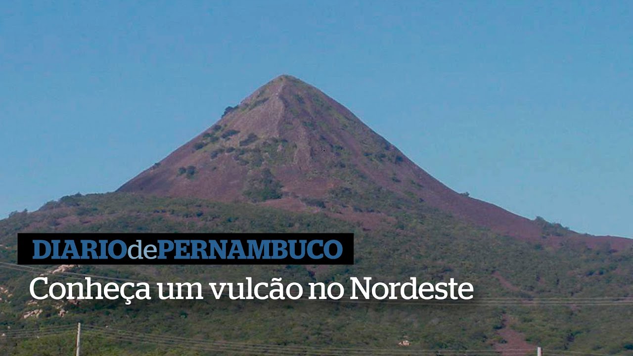 Explorando um vulcão no Nordeste pesquisado em laboratório da China