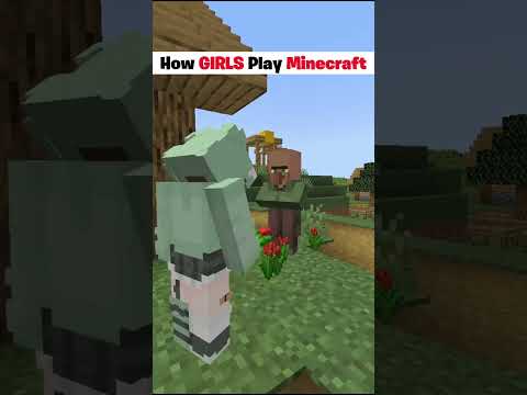 Boys 😈 Vs Girls 😂 Play In Minecraft... #shorts #minecraft