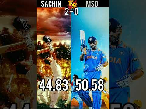Sachin Tendulkar Vs Mahendra Singh Dhoni | Full Detailed Comparison Video #shorts #msdhoni Vs#sachin