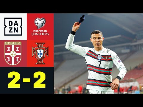 CR7 stinksauer! Portugal wird Tor geklaut: Serbien - Portugal 2:2 | UEFA European Qualifiers | DAZN
